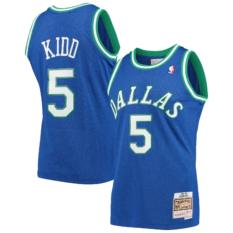 Basketball Jersey For Professional Teams-Jason Youthd Dallas Mavericks 1994/95 Hardwood Classics Swingman Basketball Jersey - Blue