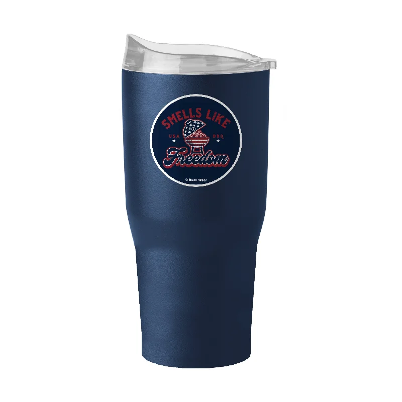 Team Mug For College Teams-Smells Like Freedom 30oz Powder Coat Tumbler