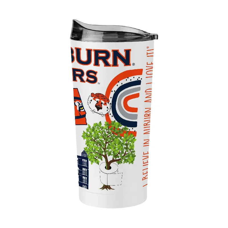 Team Mug For Softball Player Gifts-Auburn 20oz Native Powder Coat Tumbler