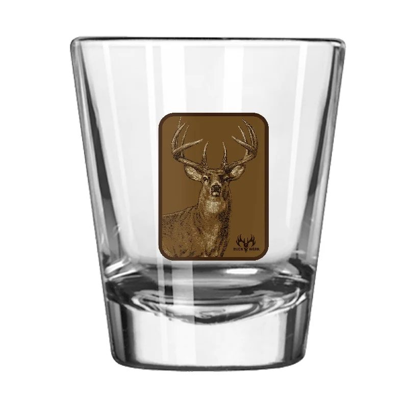 Team Mug For Personalized Fan Gear-Deer Portrait 2oz Shot Glass