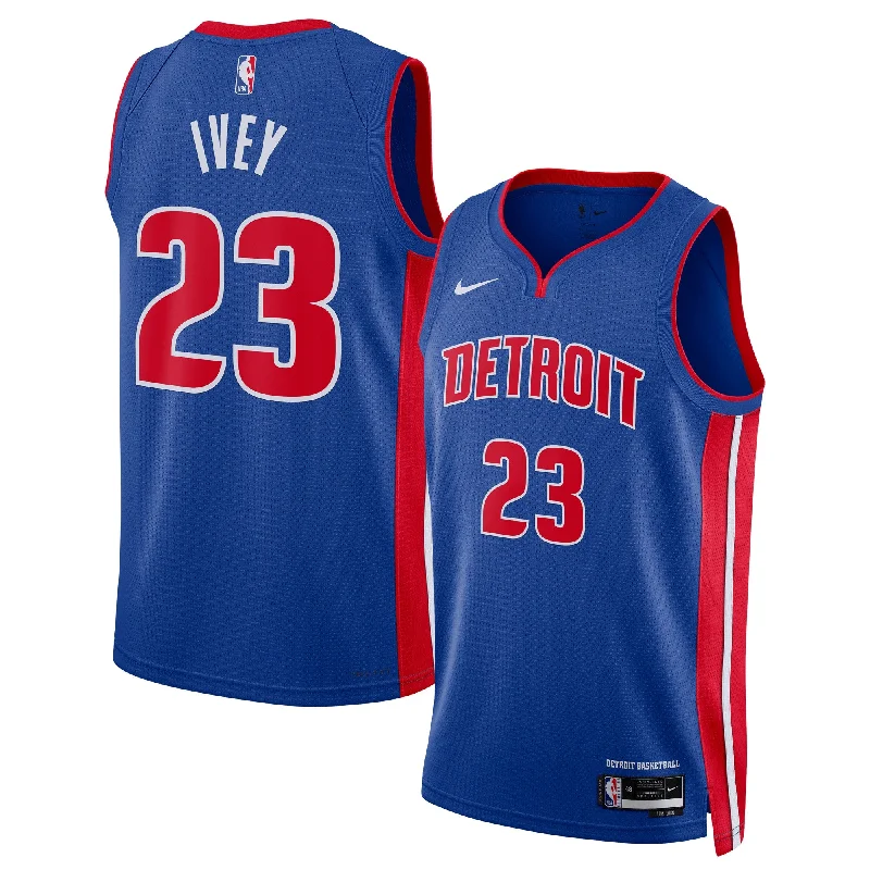 Basketball Jersey For Team Recognition-Jaden Ivey Detroit Pistons Unisex 2022 Draft First Round Pick Swingman Basketball Jersey - Icon Edition - Blue