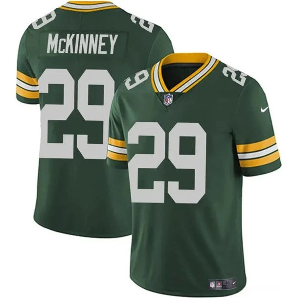 Football Jersey For Personalized Event Team Apparel-Men's Green Bay Packers #29 Xavier McKinney Green Vapor Limited Football Stitched Jersey