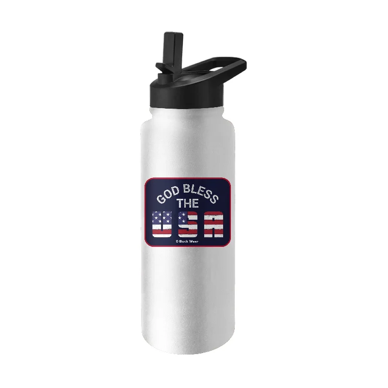 Team Mug For Exclusive Team Merchandise-Bless The U.S. 34oz Quencher Bottle