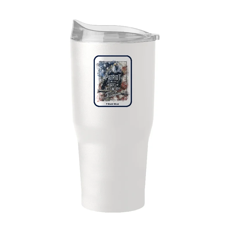 Team Mug For Custom Game Day Fan Gear-Patriot Eagle 30oz Powder Coat Tumbler