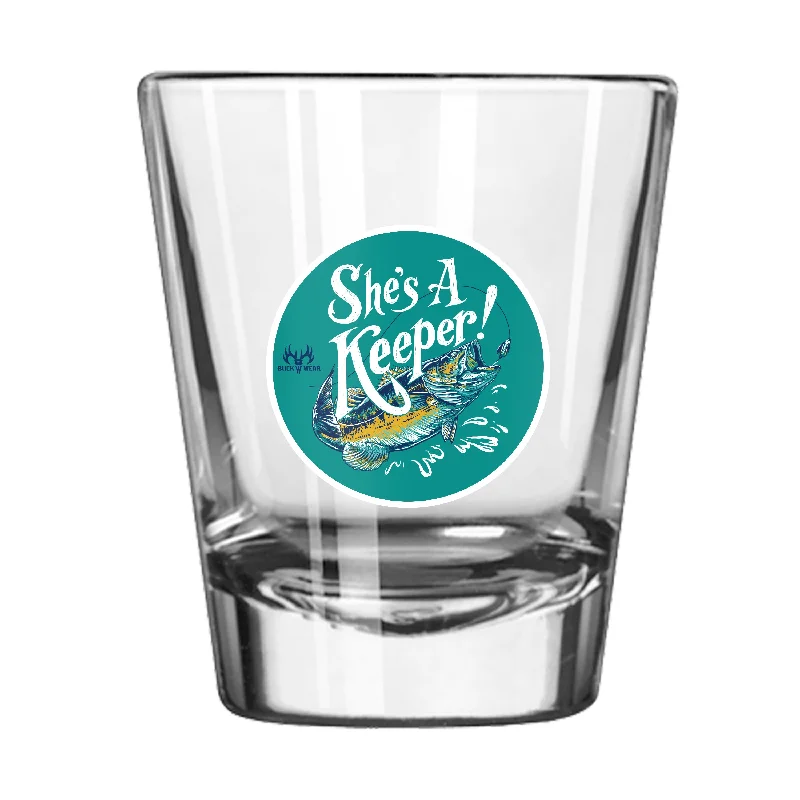 Team Mug For Group Fan Orders-Shes A Keeper 2oz Shot Glass