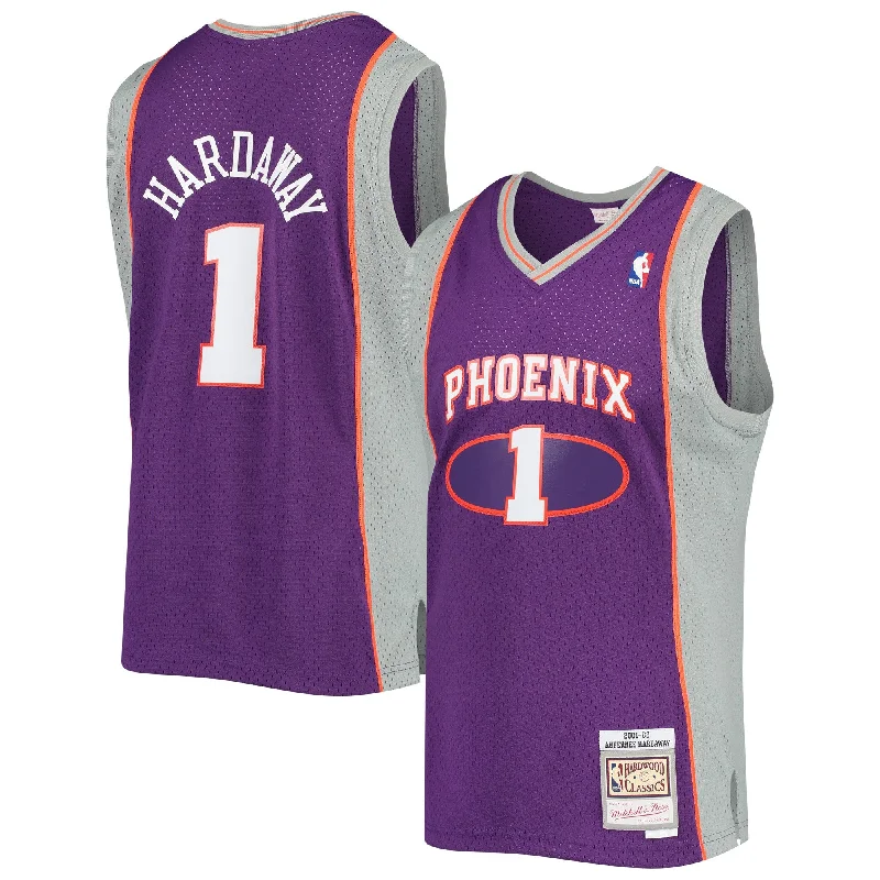 Basketball Jersey For Exclusive Signature Models-Penny Hardaway Phoenix Suns 2001/02 Hardwood Classics Swingman Basketball Jersey - Purple