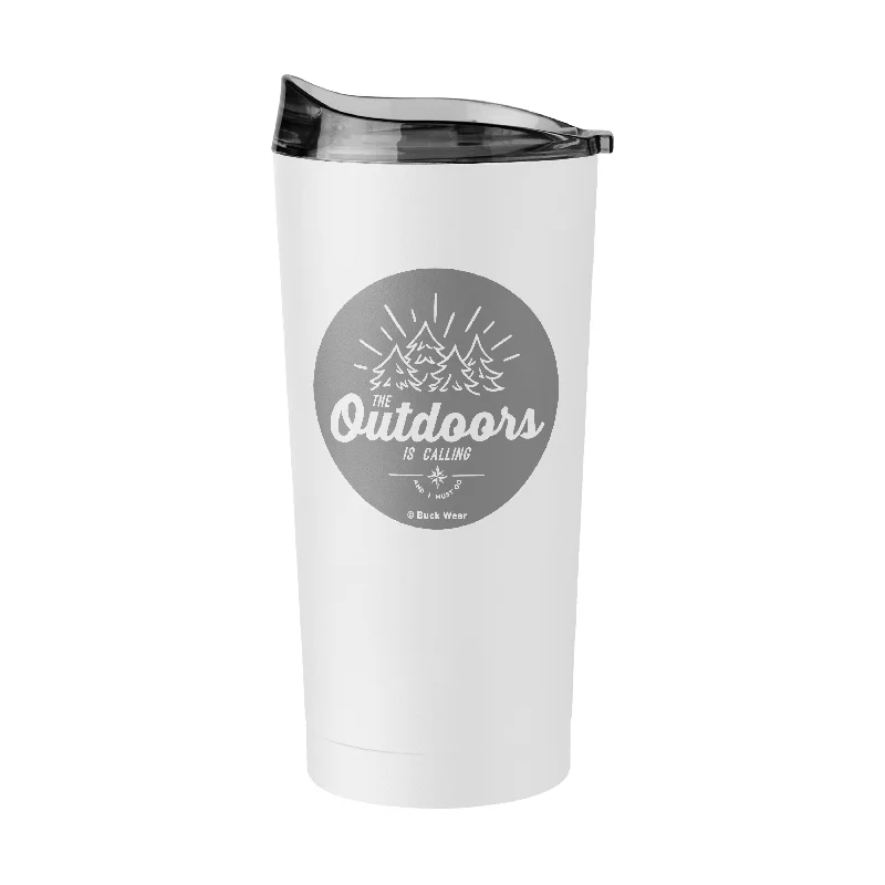 Team Mug For Youth Teams-Outdoors Is Calling 20oz Powder Coat Tumbler