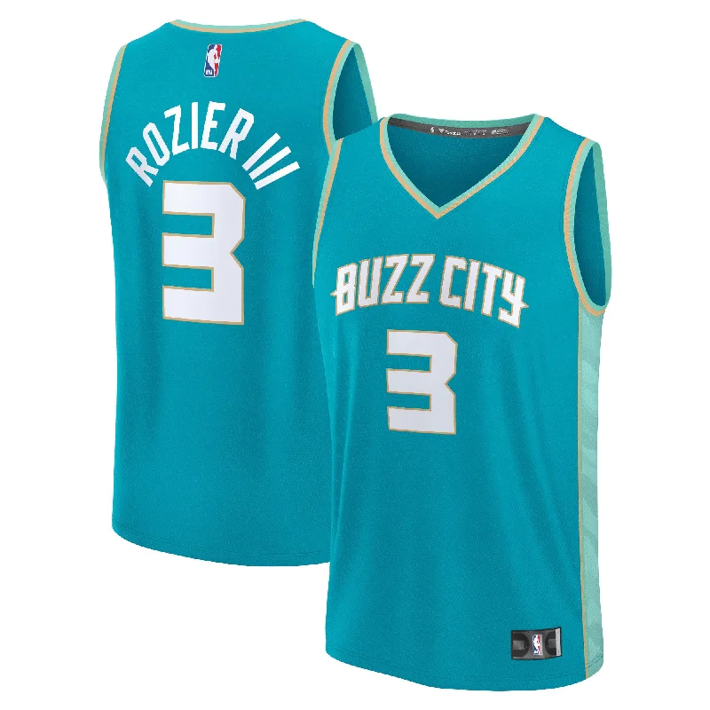 Basketball Jersey For Family Event Customization-Terry Rozier Charlotte Hornets Branded Fast Break Basketball Jersey - Teal - City Edition