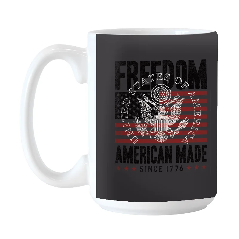 Team Mug For Custom Event Apparel-Freedom "American Made" 15oz Sublimated Mug