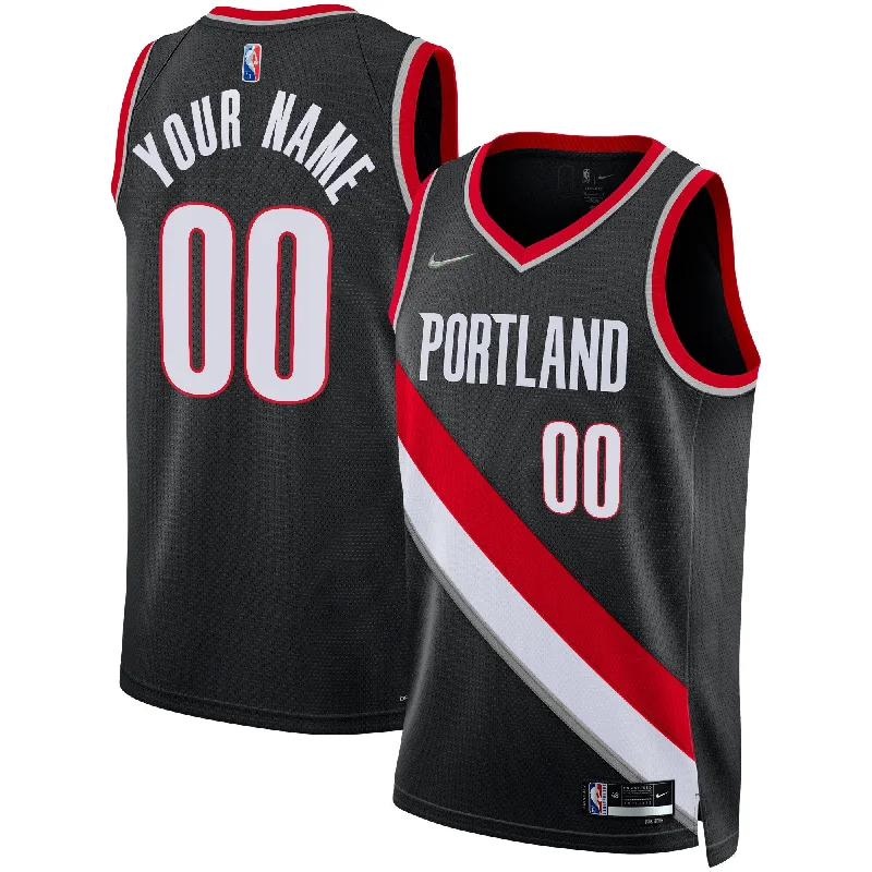 Basketball Jersey For Corporate Orders-Portland Trail Blazers 2021/22 Diamond Swingman Custom Basketball Jersey - Icon Edition - Black