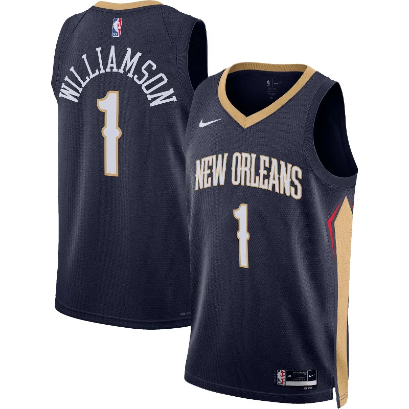 Basketball Jersey For Exclusive Signature Models-Zion Williamson New Orleans Pelicans Unisex Swingman Basketball Jersey - Icon Edition - Navy