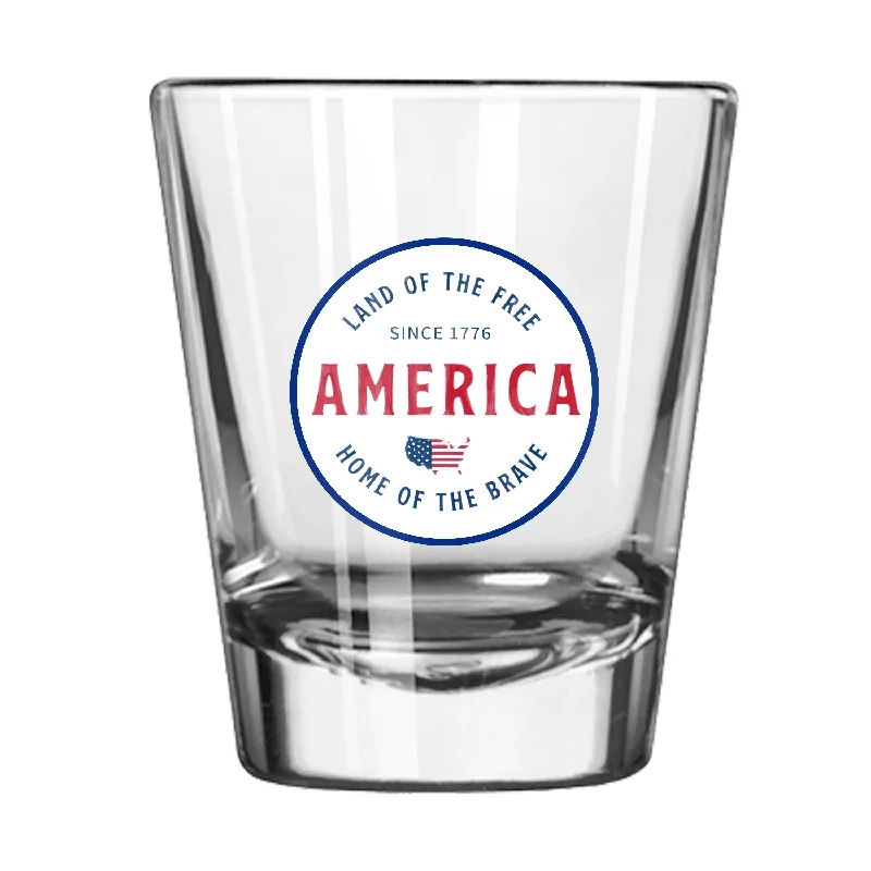 Team Mug For Team Fundraising-Land of The Free 2oz Shot Glass