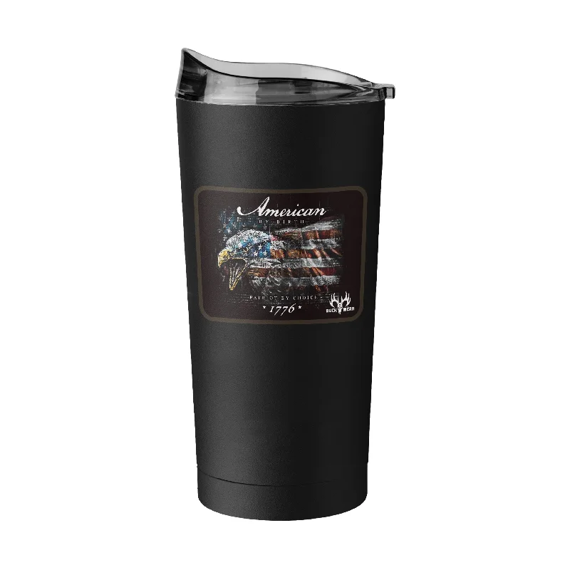 Team Mug For Promotional Sales-American by Birth Eagle 20oz Powder Coat Tumbler