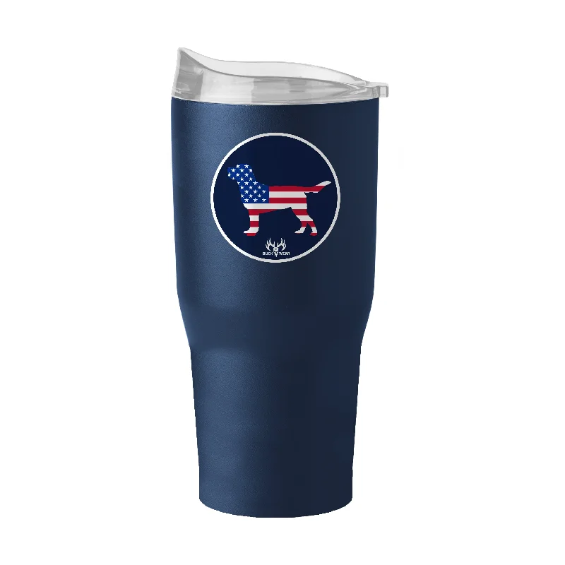 Team Mug For Custom Player Fan Gear-American Dog 30oz Powder Coat Tumbler