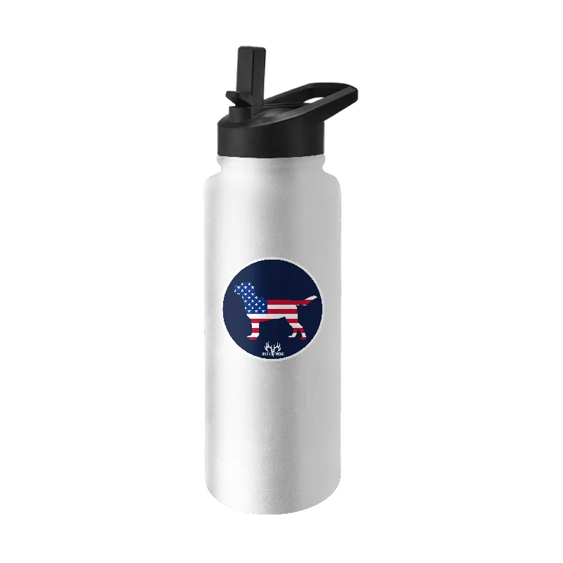 Team Mug For Custom Event Fundraisers-American Dog 34oz Quencher Bottle