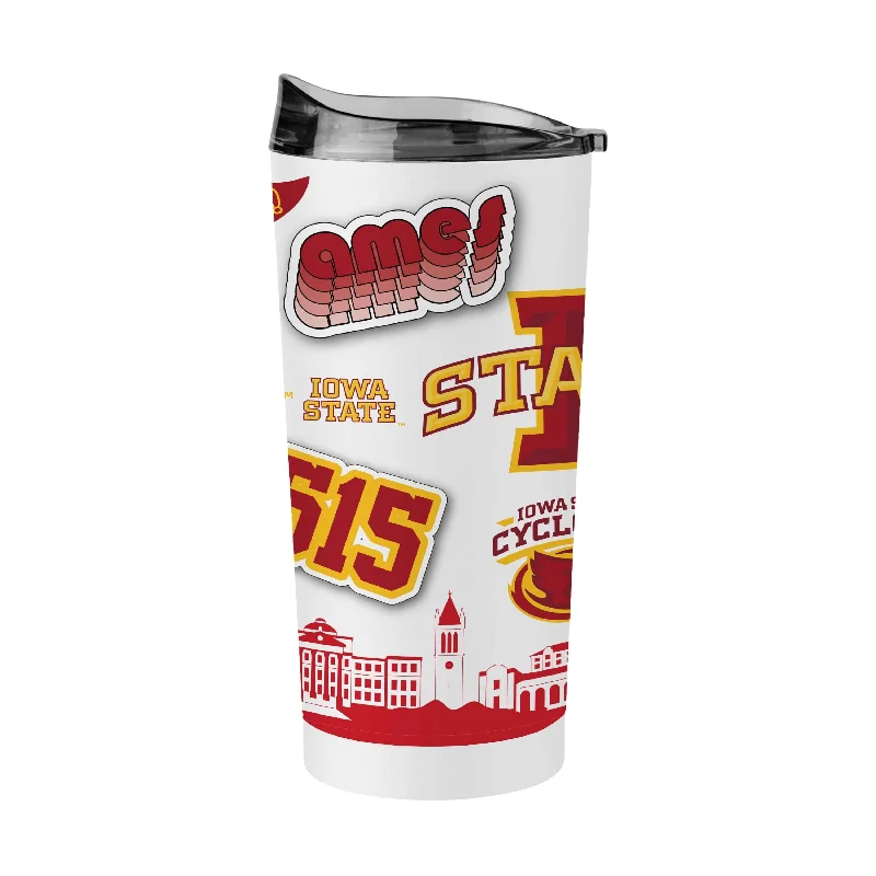 Team Mug For Custom Tournament Orders-Iowa State 20oz Native Powder Coat Tumbler