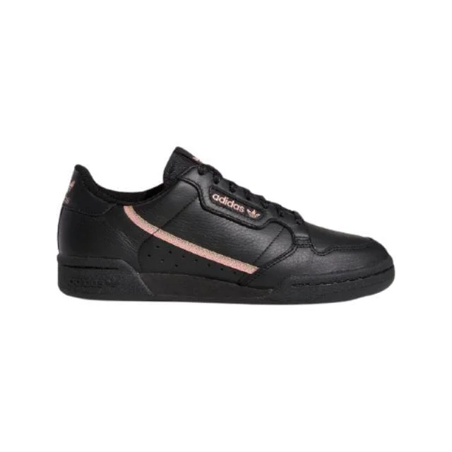 Basketball Shoes With Breathable Technology-Adidas Continental 80 Women Original Shoes Black  Ee4349