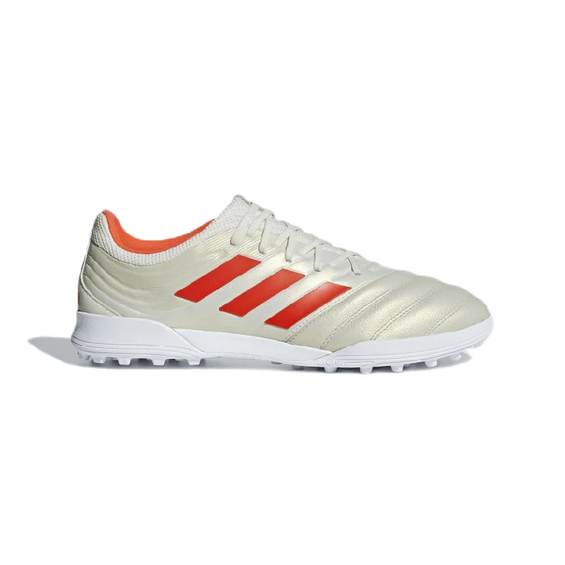 Basketball Shoes For Elite Performance-Adidas Copa 19.3 Turf Boots Men Turf Shoes Orange Gold  Bc0558