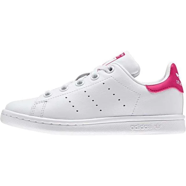 Basketball Shoes For Full Court Play-Adidas Girls' Lifestyle Ba8377 Stan Smith C Shoes White