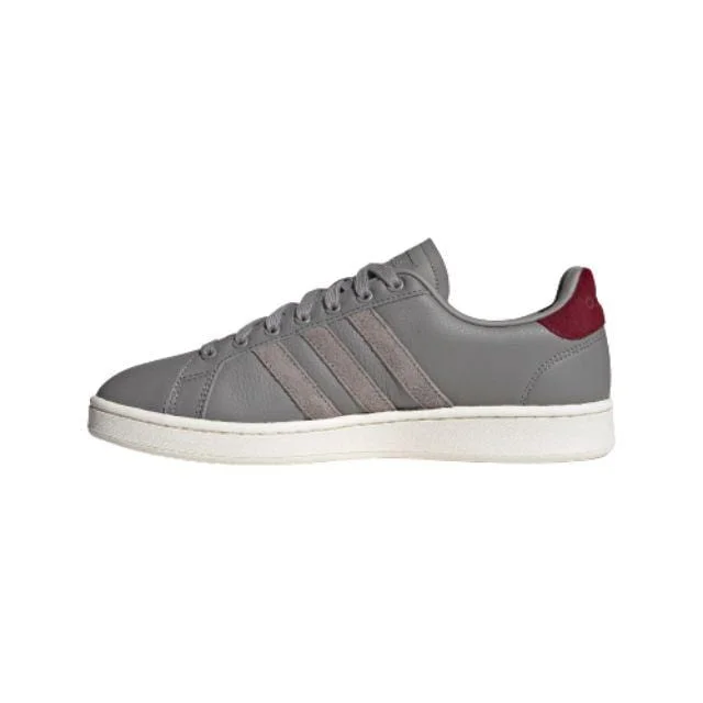 Basketball Shoes For Competitive Play-Adidas Grand Court Men Lifestyle Shoes Grey Eg7891