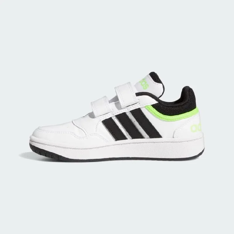 Basketball Shoes For Performance And Comfort-Adidas Hoops 3.0 Ps-Boys Basketball Shoes White/Black