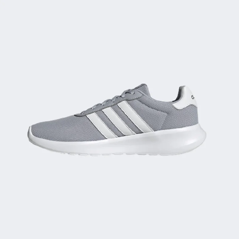 Basketball Shoes For Pick-Up Games-Adidas Lite Racer 3.0 Men Running Shoes Grey/White