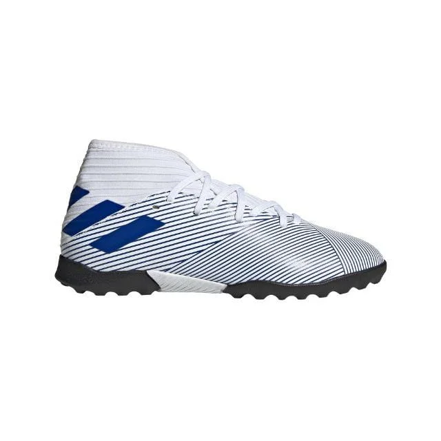 Basketball Shoes For Event Merchandise-Adidas Nemeziz 19.3 Tf J Ps/Gs-Boys Turf Shoes White/Blue Eg7235