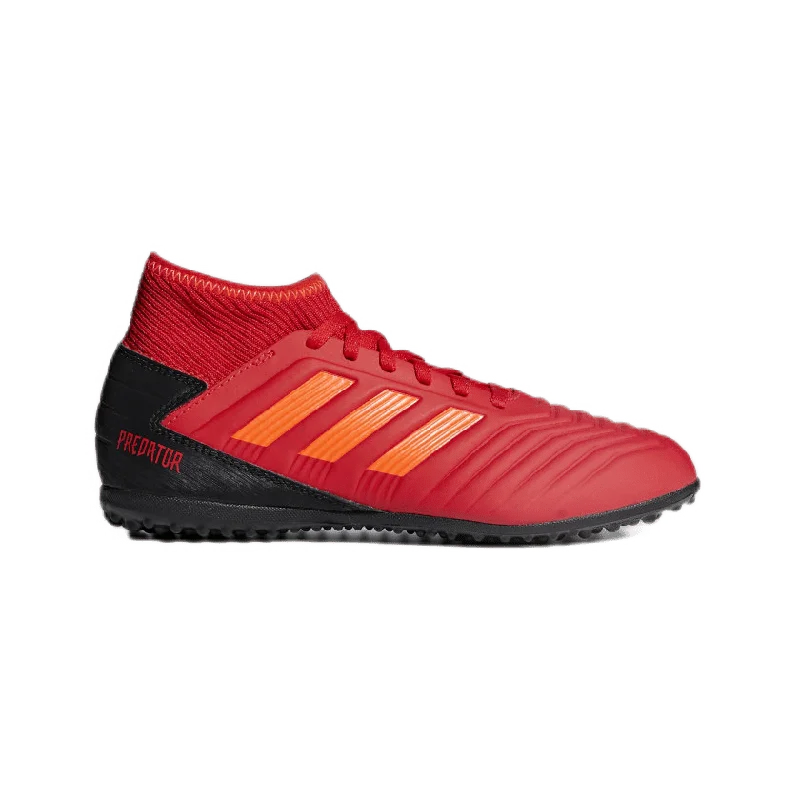 Basketball Shoes With Extra Traction-Adidas Predator Tango 19.3 Turf Boots Ps/Gs-Boys Turf Shoes Red  Cm8547