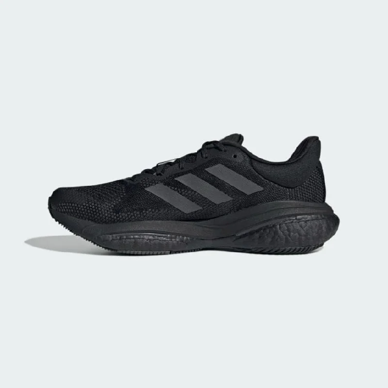 Basketball Shoes For High-Intensity Sports-Adidas Solarglide 5 Men Running Shoes Black/Grey