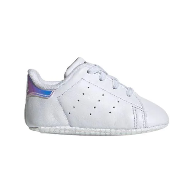 Basketball Shoes For Team Apparel-Adidas Stan Smith Crib Crib-Girls Originals Shoes White/Silver Cg6543