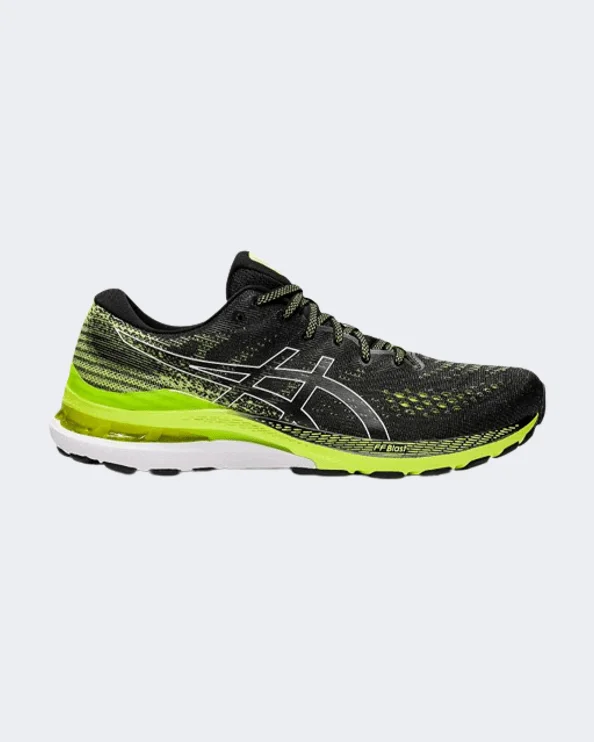 Basketball Shoes For Soft Foot Support-Asics Gel-Kayano 28 Men Running Shoes Black/Hazard Green