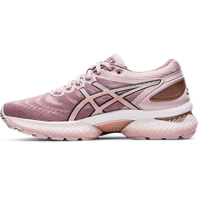 Basketball Shoes For Style And Traction-Asics Gel-Nimbus 22 Women Running Shoes Rose/Rose Gold