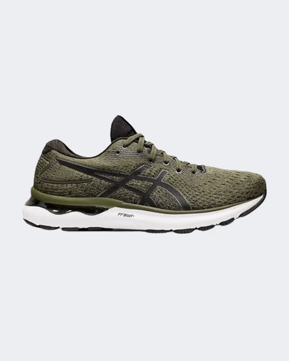 Basketball Shoes With Mid-Cut Design-Asics Gel-Nimbus 24 Men Running Shoes Olive