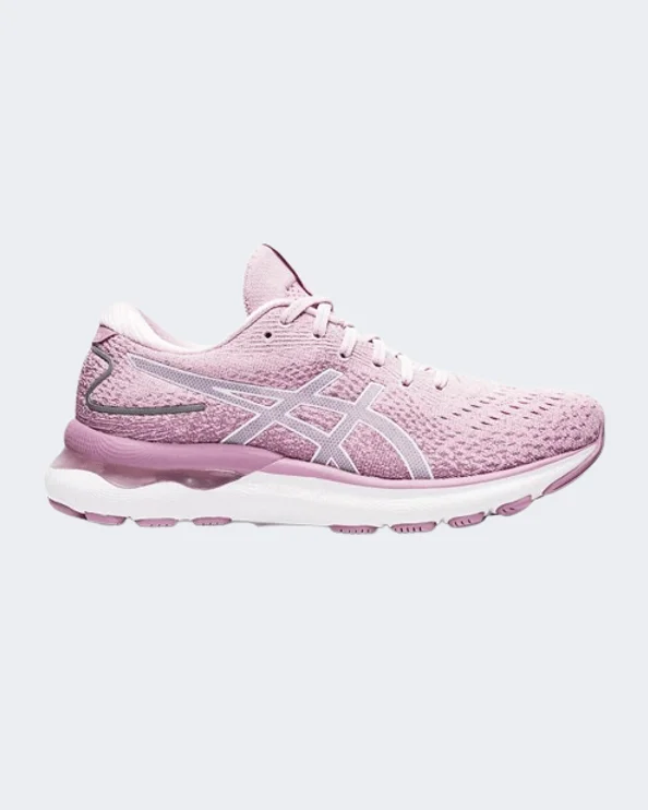 Basketball Shoes For Youth Leagues-Asics Gel-Nimbus 24 Women Running Shoes Rose/White