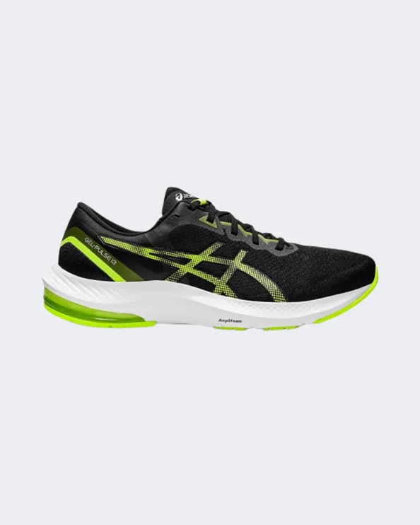 Basketball Shoes With Shock-Absorbent Sole-Asics Gel-Pulse 13 Men Running Shoes Black/Hazard Green