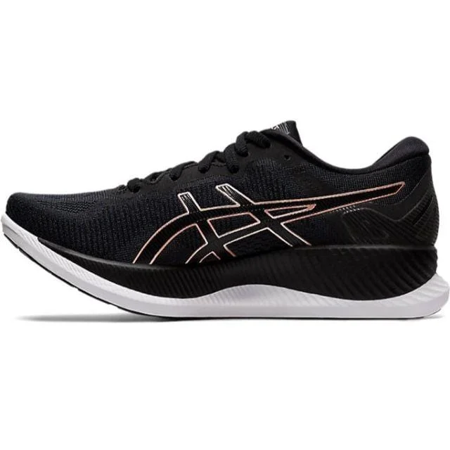 Basketball Shoes For All-Season Wear-Asics Glideride Women Running Shoes Black/Rose Gold