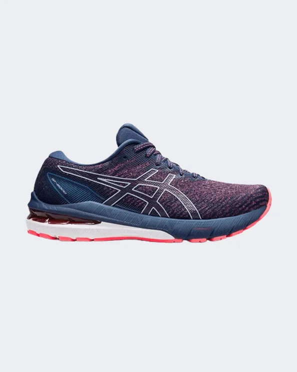 Basketball Shoes With Breathable Technology-Asics Gt-2000 10 Women Running Shoes Coral/Blue