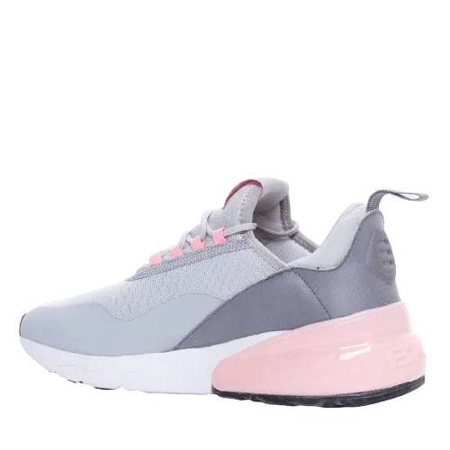 Basketball Shoes With High Ankle Support-British Knight Valen Low-Top  Women Lifestyle Shoes Grey/Pink B45-3623-04