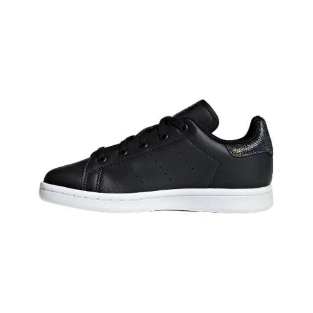 Basketball Shoes For Court Players-Adidas Stan Smith Ps-Boys Lifestyle Shoes Black Cg6676