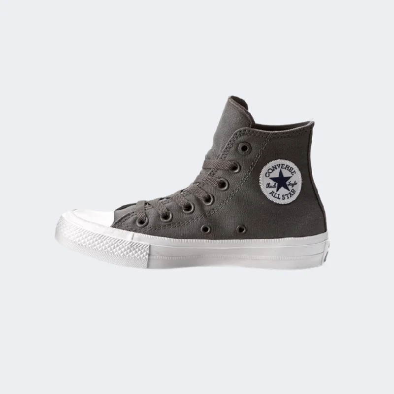 Basketball Shoes For Wide Feet-Converse All Star Chuck Taylor Hi-Rise Core Unisex Lifestyle Shoes Grey