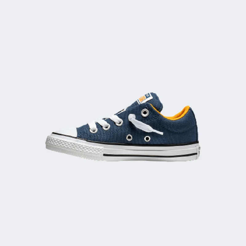 Basketball Shoes With Lightweight Design-Converse All Star Chuck Taylor Ps-Boys Lifestyle Shoes Navy