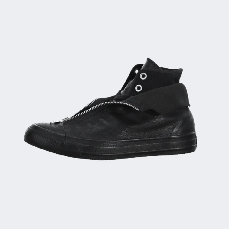 Basketball Shoes For Fitness Training-Converse All Star Leather Shroud Women Lifestyle Shoes Black