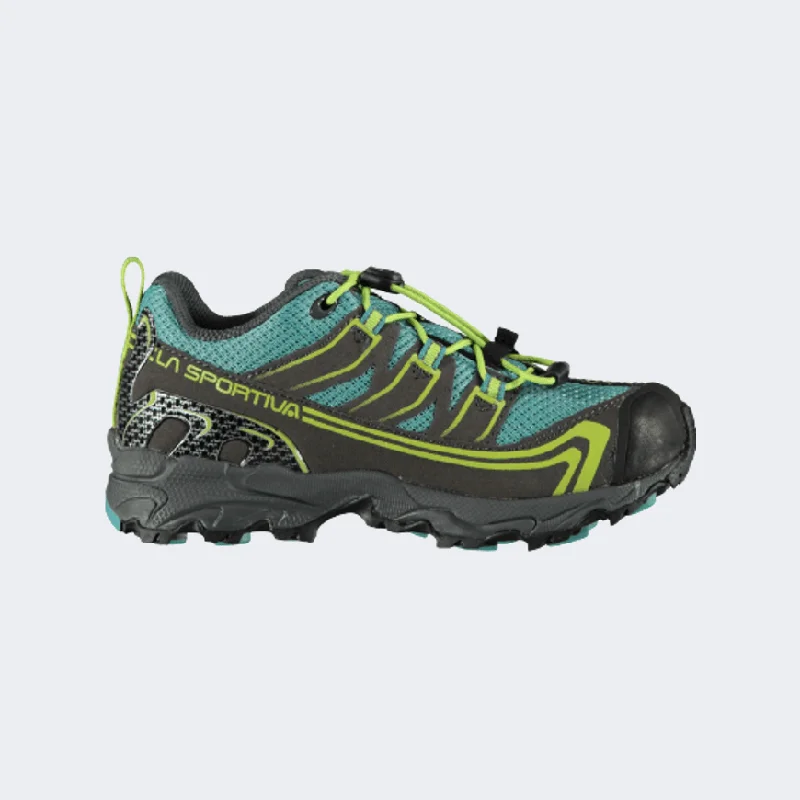 Basketball Shoes For Promotional Sales-La Sportiva Falkon Low Gtx Kids Hiking Shoes Blue/Lime