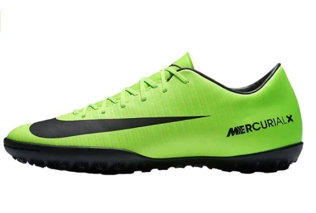 Basketball Shoes For Fan Merchandise-Nike Mercurialx Men Turf Shoes Green