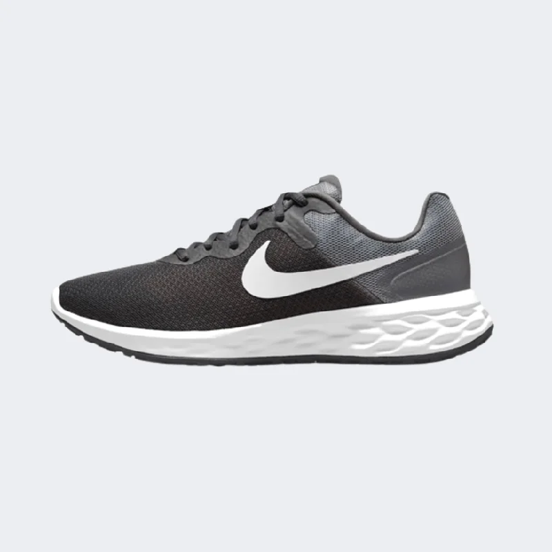 Basketball Shoes For Game Day Wear-Nike Revolution 6 Men Running Shoes Grey/White