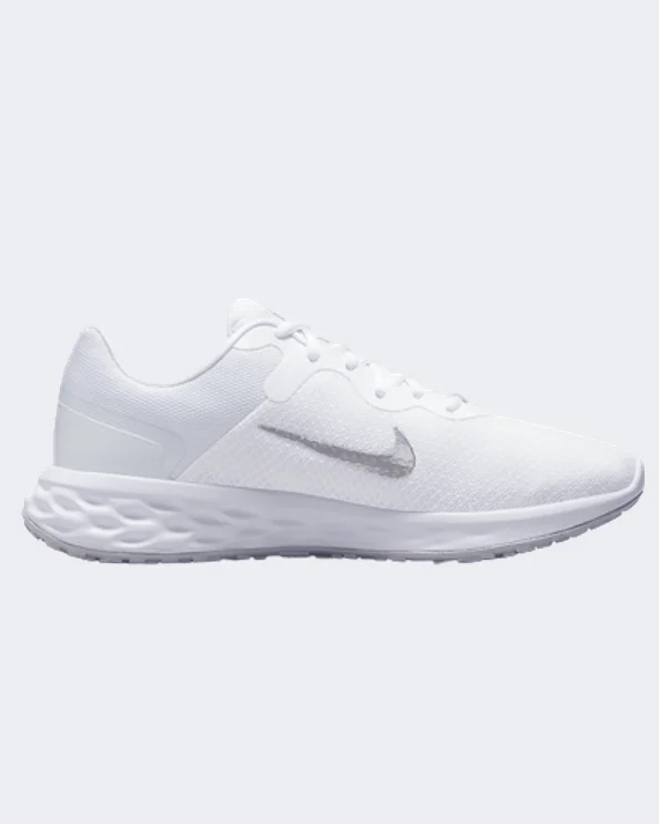 Basketball Shoes For Casual Players-Nike Revolution 6 Next Nature Women Running Shoes White/Silver