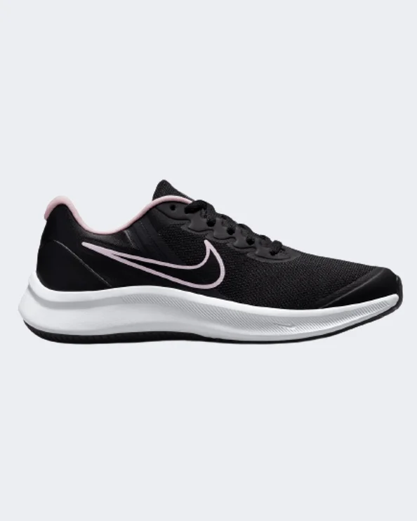 Basketball Shoes With Limited-Edition Features-Nike Star Runner 3 Gs-Boys Running Shoes Black/Pink