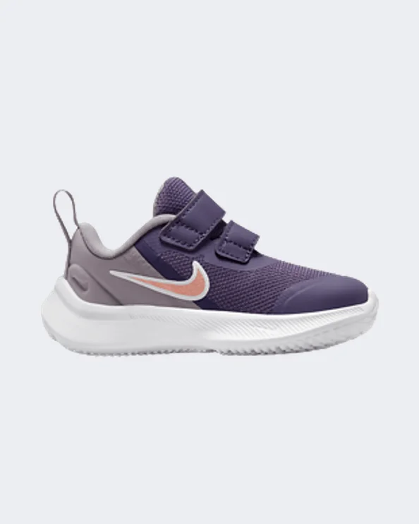 Basketball Shoes With Heel Support-Nike Star Runner 3 Infant-Girls Running Shoes Canyon Purple