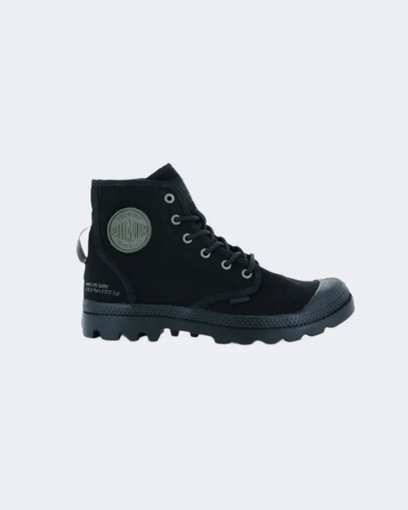 Basketball Shoes With High-Quality Materials-Palladium Pampa Hi Htg Supply Unisex Lifestyle Shoes Black