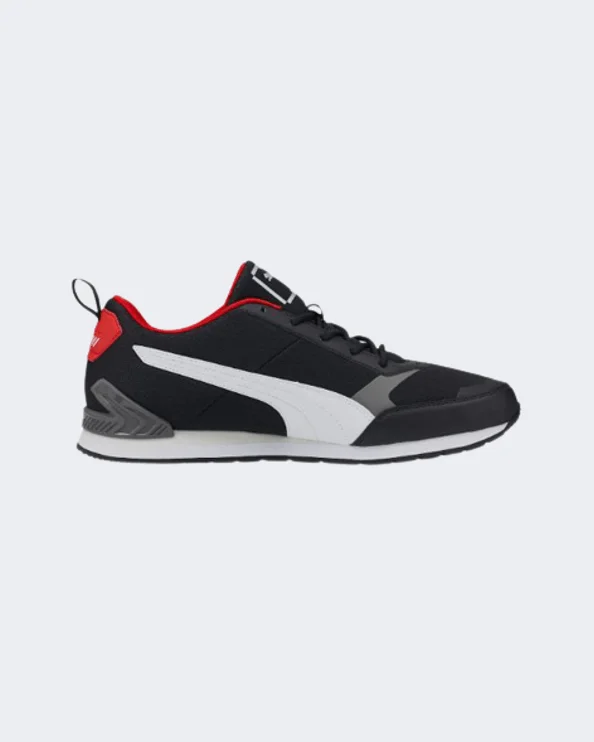 Basketball Shoes For Team Fundraisers-Puma Ferrari Track Racer Motorsport Men Lifestyle Shoes Black/White